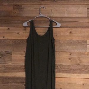 Olive green maxi dress